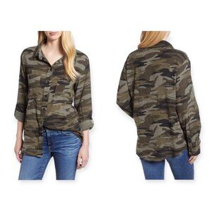 Anthropologie Sanctuary Camo Boyfriend Shirt - Size M